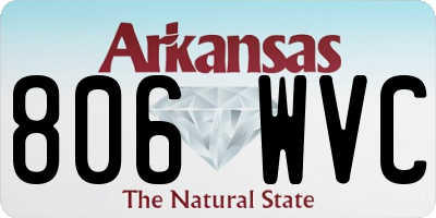 AR license plate 806WVC