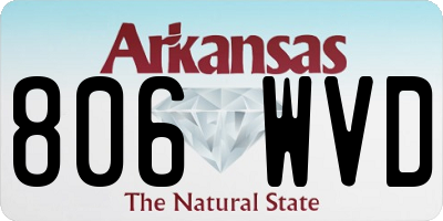 AR license plate 806WVD