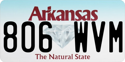 AR license plate 806WVM
