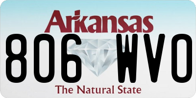 AR license plate 806WVO