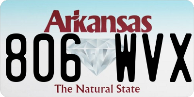 AR license plate 806WVX