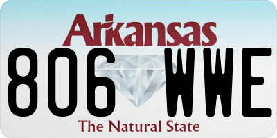 AR license plate 806WWE