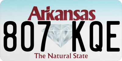 AR license plate 807KQE