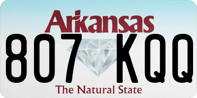AR license plate 807KQQ