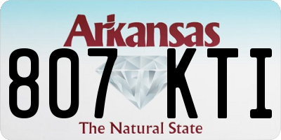 AR license plate 807KTI