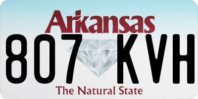 AR license plate 807KVH