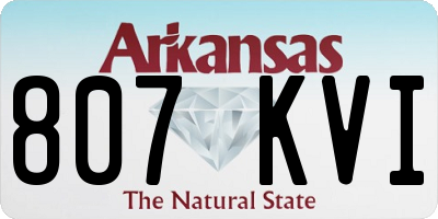 AR license plate 807KVI
