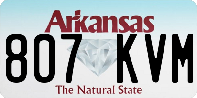 AR license plate 807KVM
