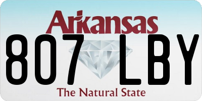 AR license plate 807LBY