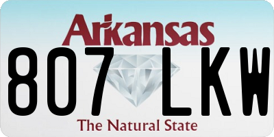 AR license plate 807LKW