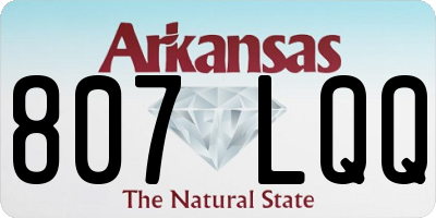 AR license plate 807LQQ