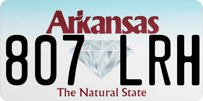 AR license plate 807LRH