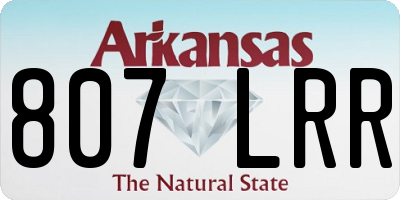 AR license plate 807LRR