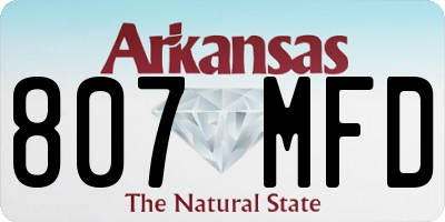 AR license plate 807MFD