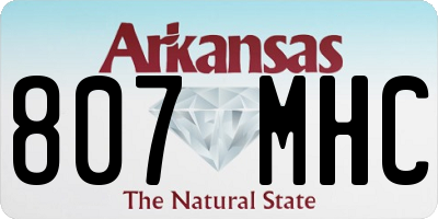 AR license plate 807MHC