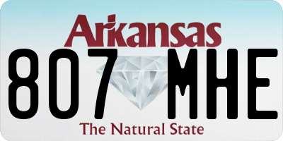 AR license plate 807MHE