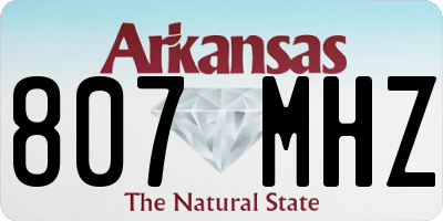 AR license plate 807MHZ