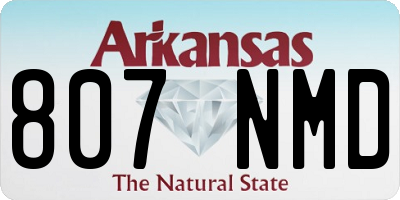 AR license plate 807NMD