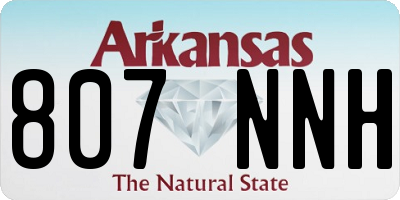 AR license plate 807NNH