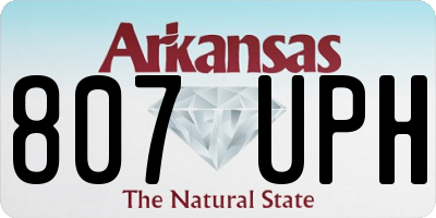 AR license plate 807UPH