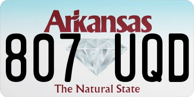 AR license plate 807UQD