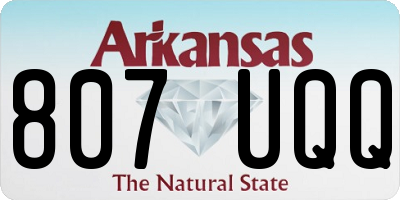 AR license plate 807UQQ