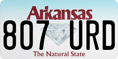 AR license plate 807URD