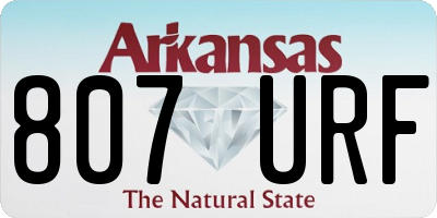 AR license plate 807URF