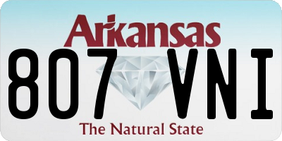 AR license plate 807VNI