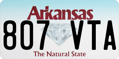 AR license plate 807VTA