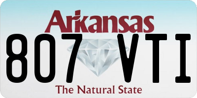 AR license plate 807VTI
