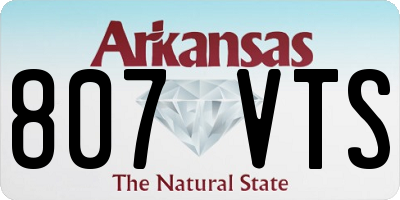 AR license plate 807VTS