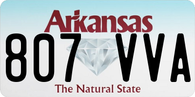 AR license plate 807VVA