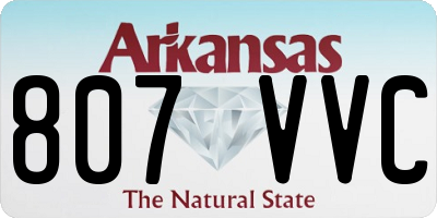 AR license plate 807VVC