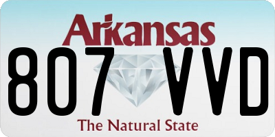 AR license plate 807VVD