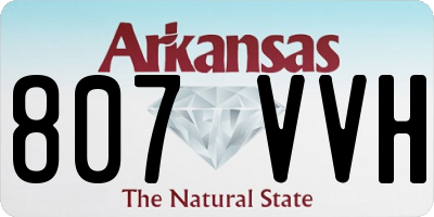 AR license plate 807VVH
