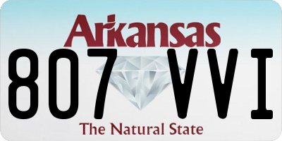 AR license plate 807VVI
