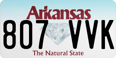 AR license plate 807VVK