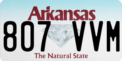 AR license plate 807VVM