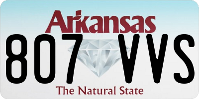 AR license plate 807VVS