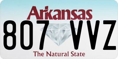 AR license plate 807VVZ