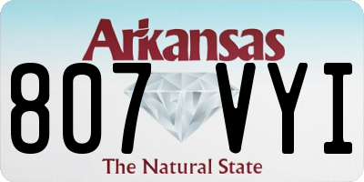 AR license plate 807VYI
