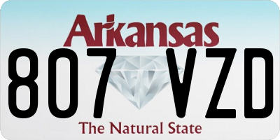 AR license plate 807VZD