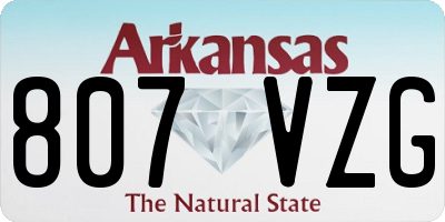 AR license plate 807VZG