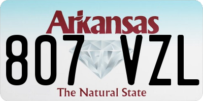 AR license plate 807VZL