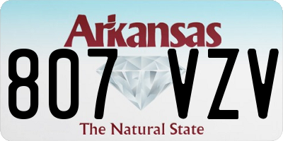 AR license plate 807VZV