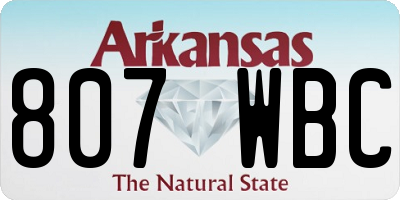 AR license plate 807WBC