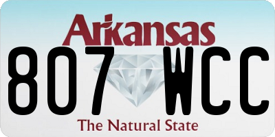 AR license plate 807WCC