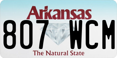 AR license plate 807WCM