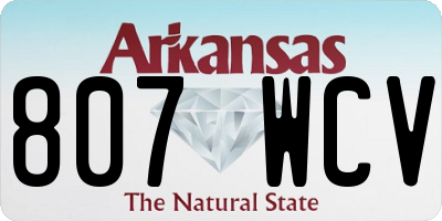 AR license plate 807WCV